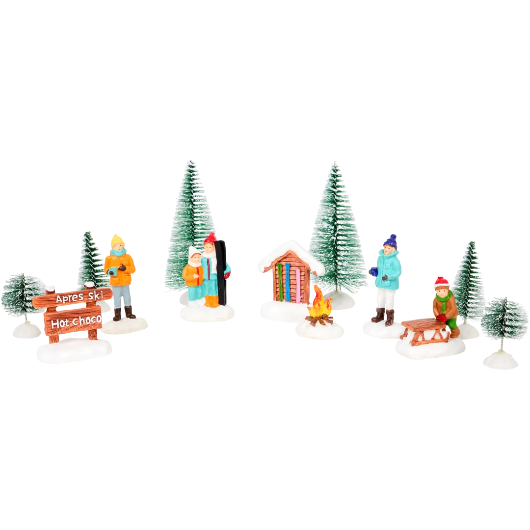 Figurines de village de Noël Magic Village 3