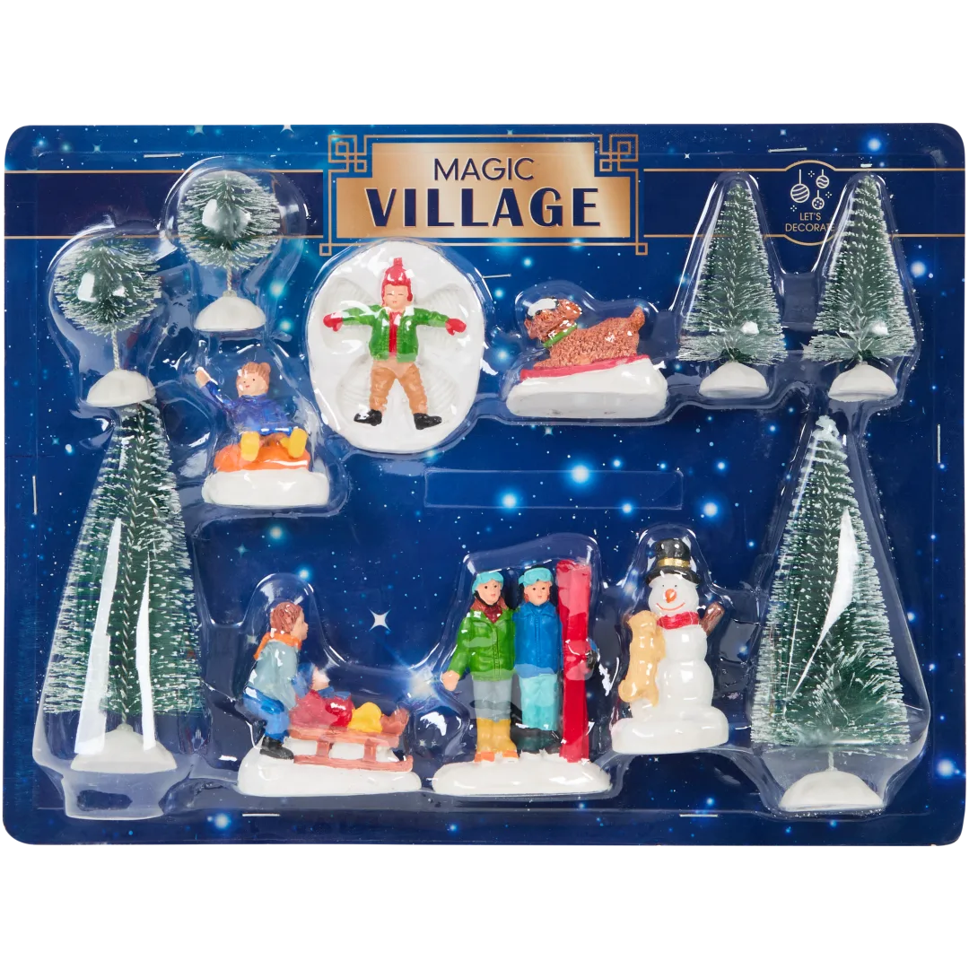Figurines de village de Noël Magic Village 5