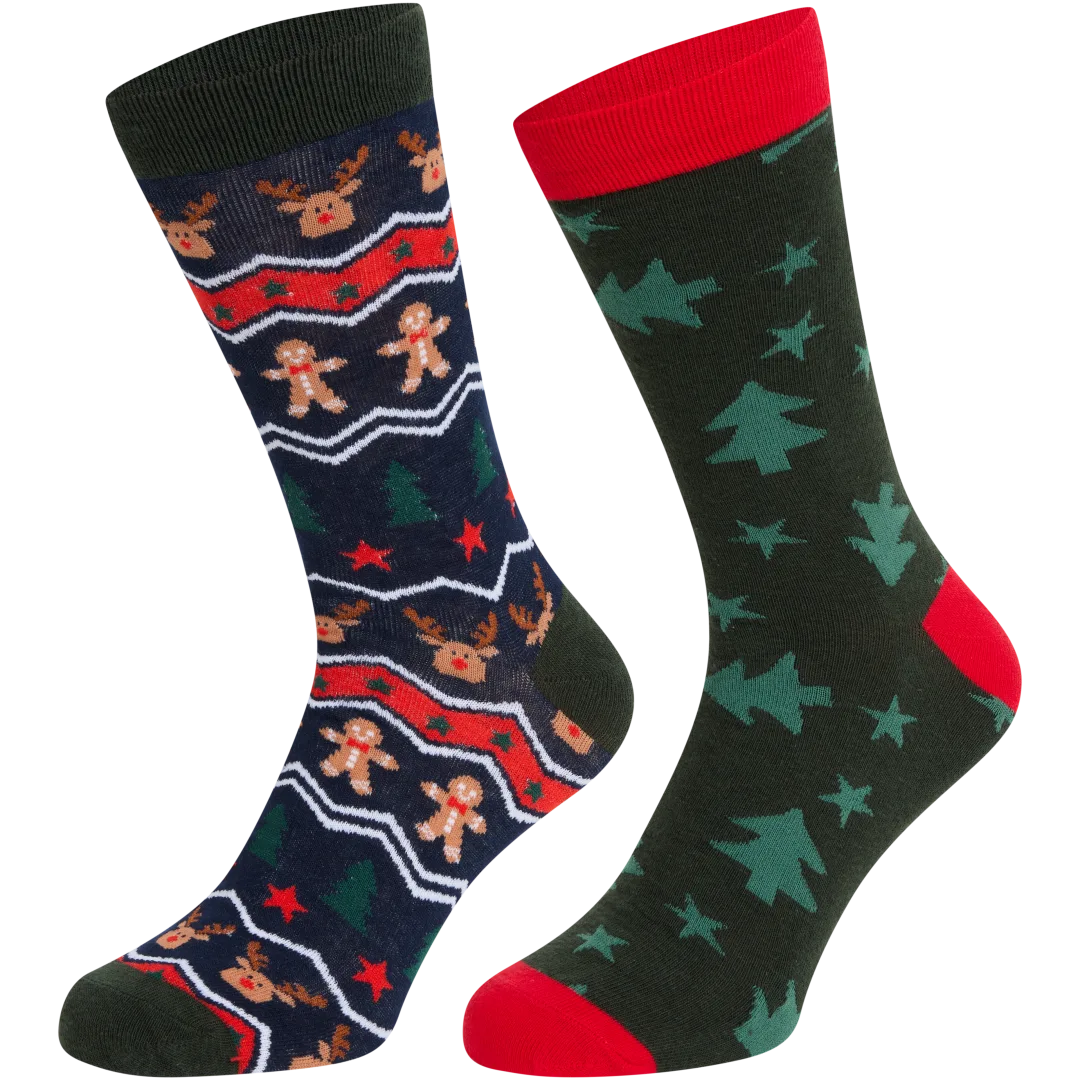 Weihnachtssocken in Weihnachtskugel