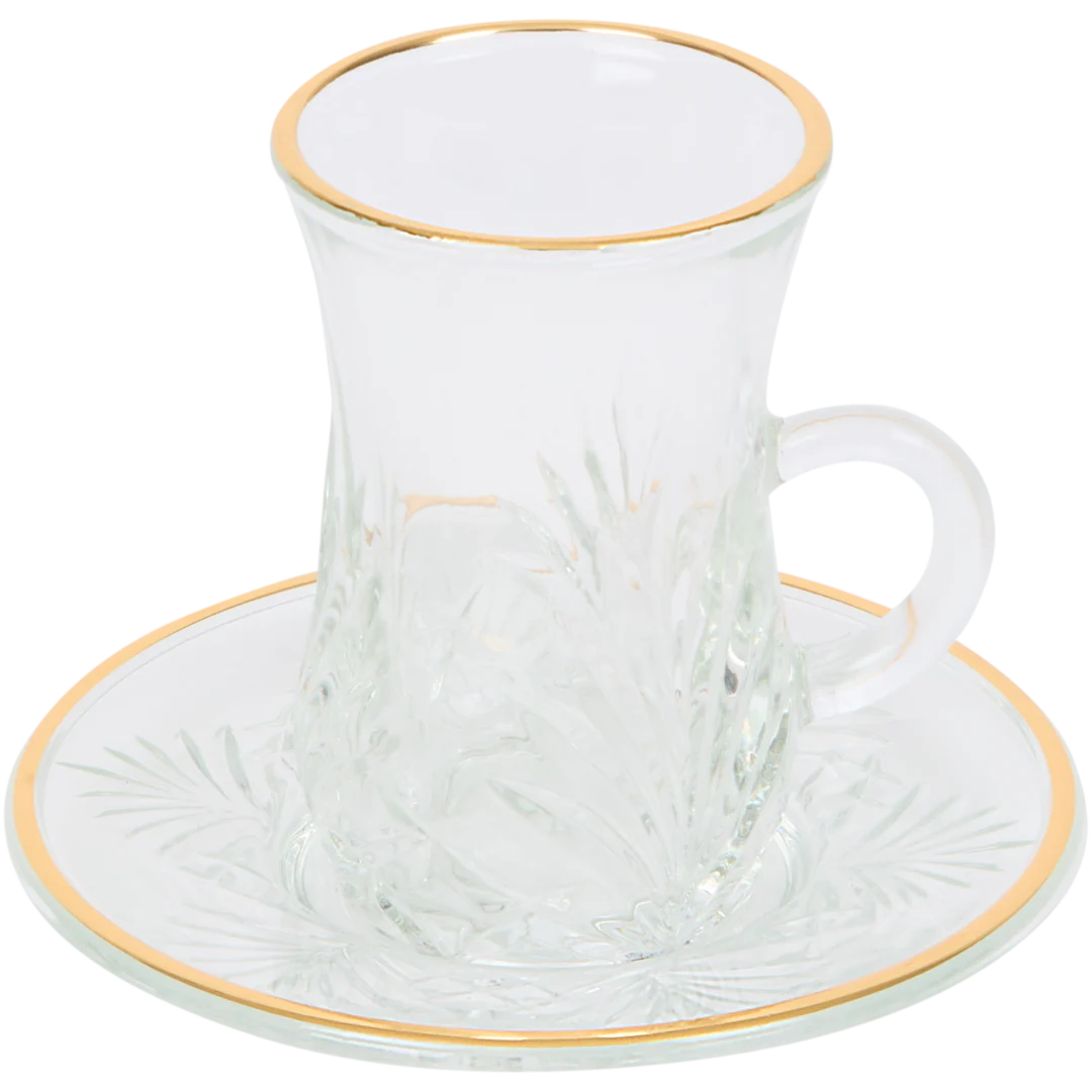 TMC Home theeglas met schoteltje 2