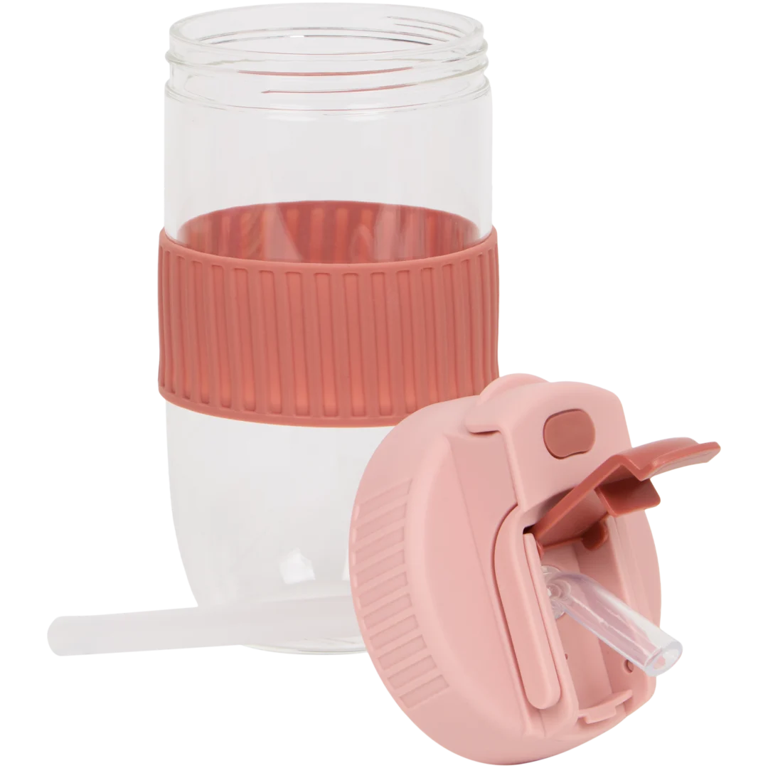 Trinkflasche mit Trinkhalm 2