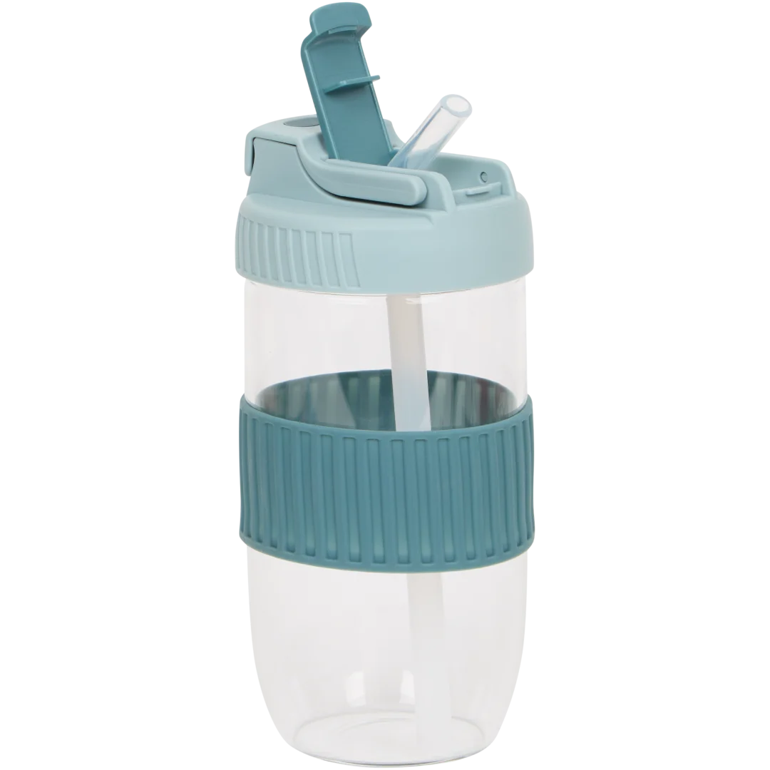 Trinkflasche mit Trinkhalm 3