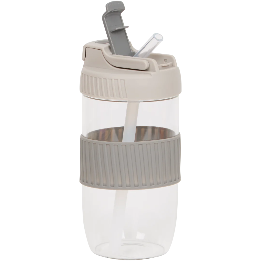 Trinkflasche mit Trinkhalm 5