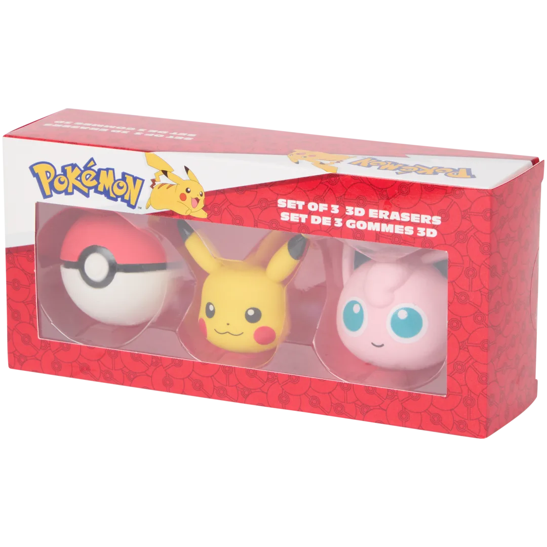 Pokémon 3D gummen of potloodtoppers 2