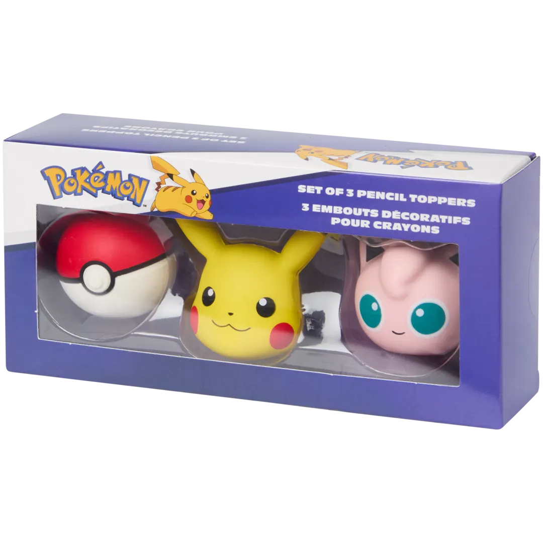 Pokémon 3D gummen of potloodtoppers 3