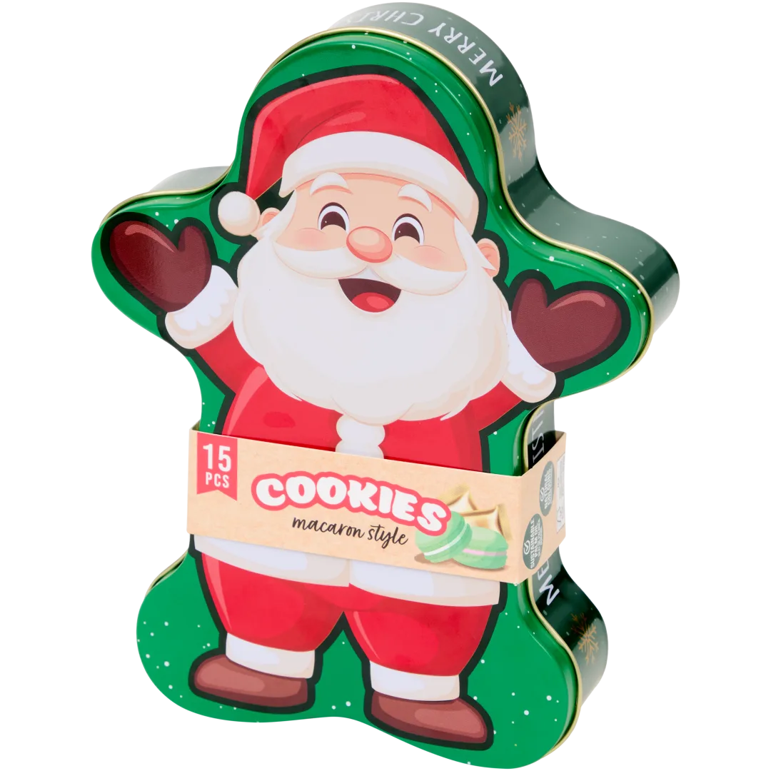 Biscuits dans boîte de Noël