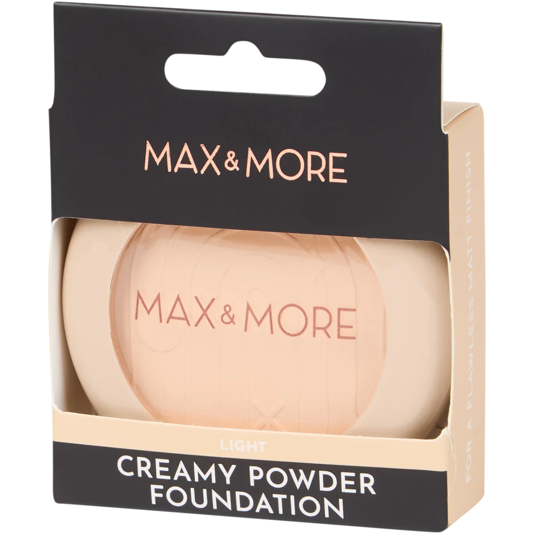 Max & More Puder-Foundation mit Schwamm