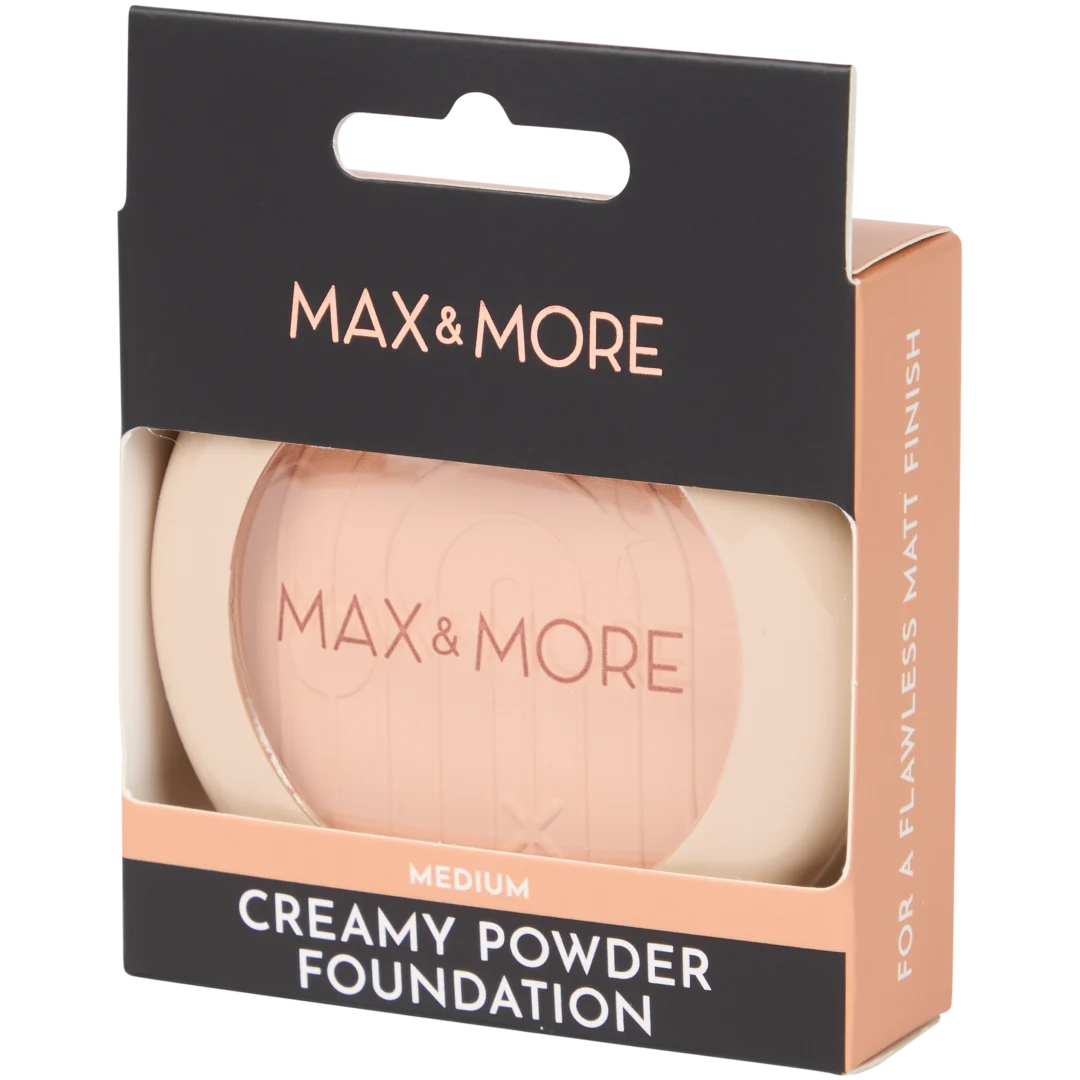 Max & More poeder foundation met spons