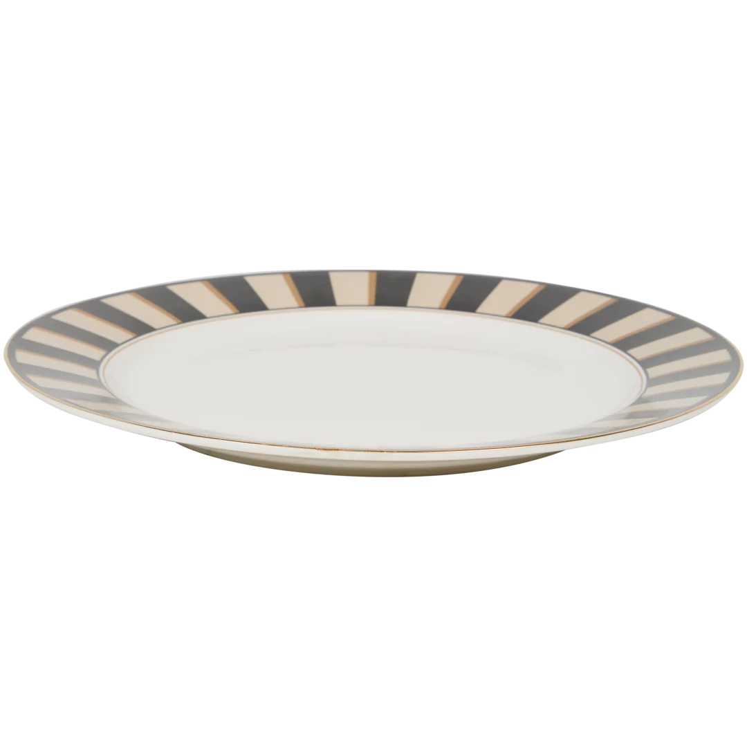 Speiseteller aus Porzellan Sable