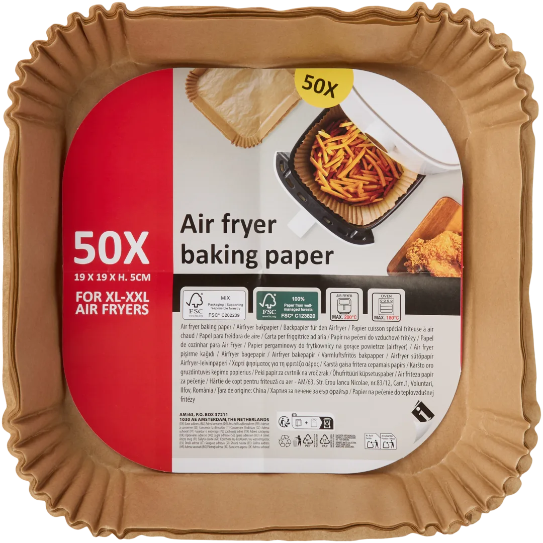 Papier cuisson pour friteuse à air chaud 2