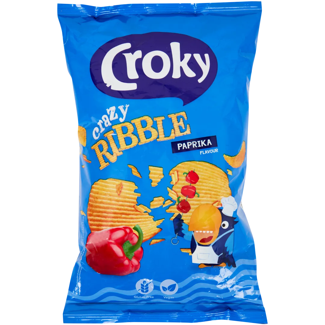 Patatine Croky Crazy Ribble Paprika