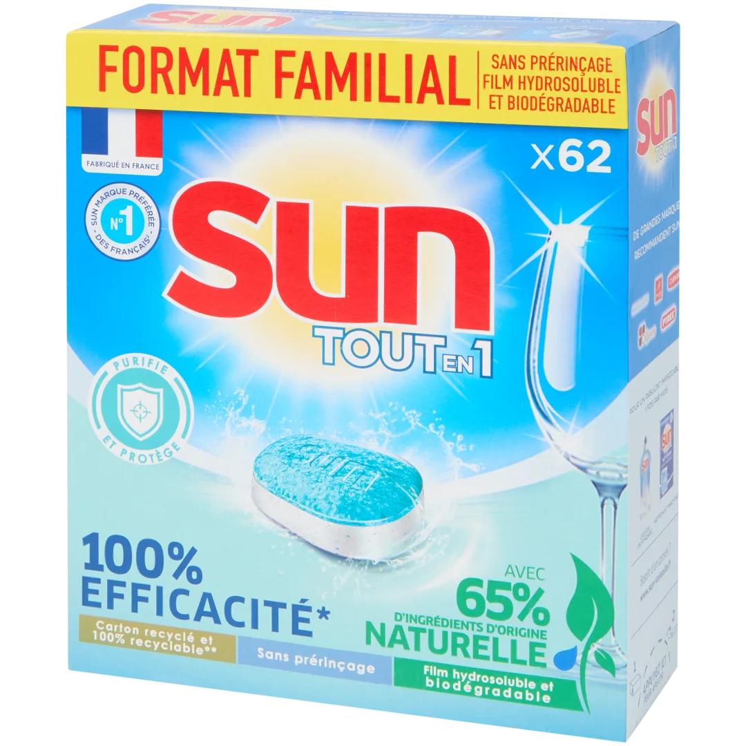 Cápsulas para a louça tudo-em-um Sun 1