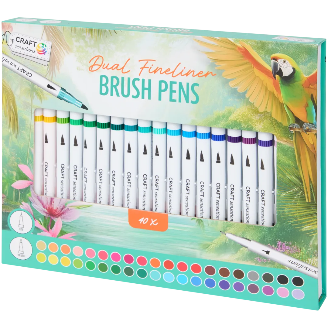 Fineliner en brushpennen-set 2