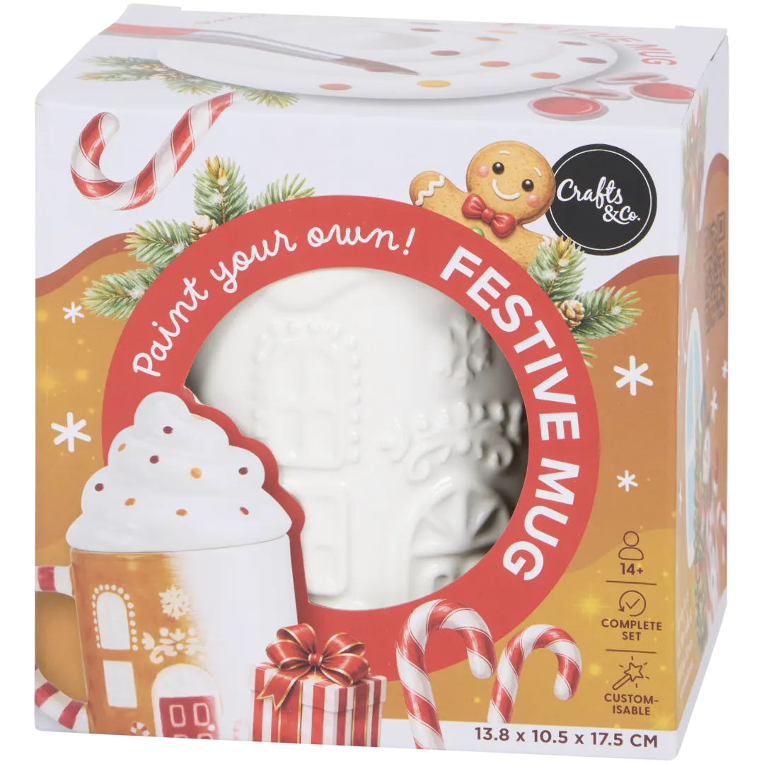 Dipingi la tua tazza di Natale Crafts & Co
