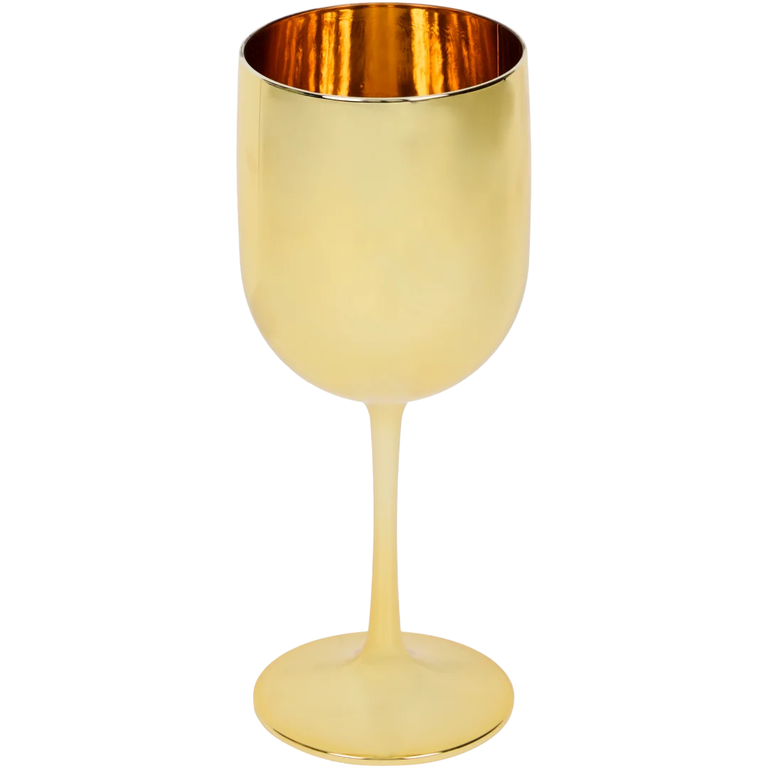 Gouden wijnglas