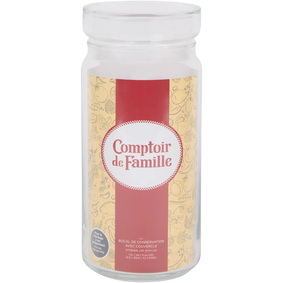 Glazen voorraadpot 3