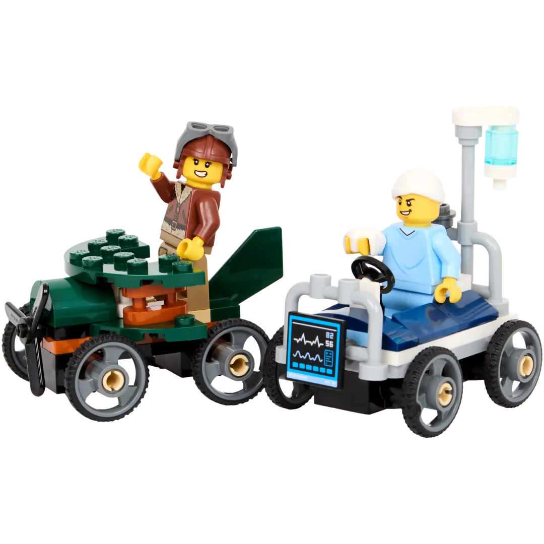 LEGO City Seifenkistenrennen: Flugzeug vs. Krankenhausbett 2