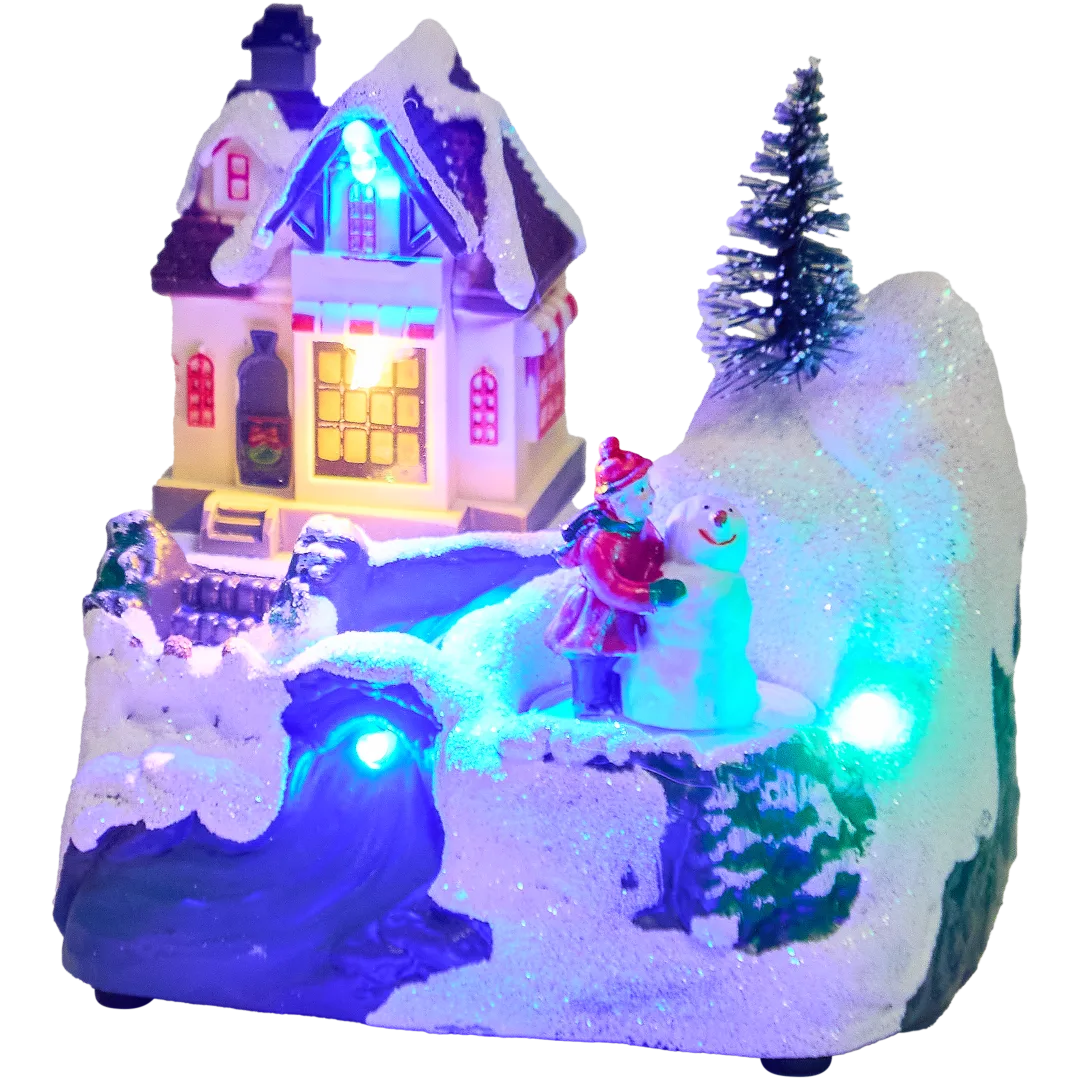 Weihnachtshaus mit LED-Beleuchtung 6