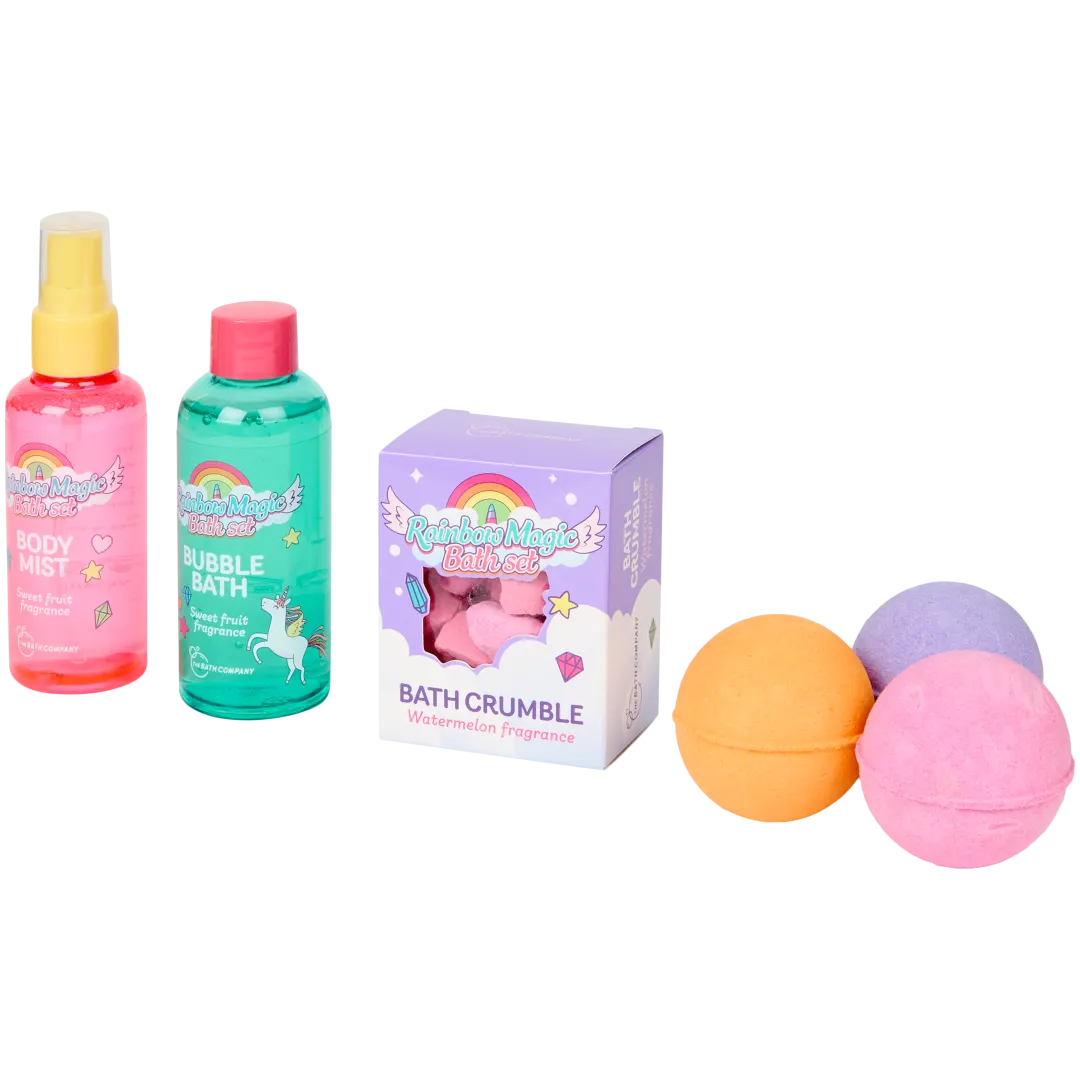 The Bath Company Rainbow Magic badset