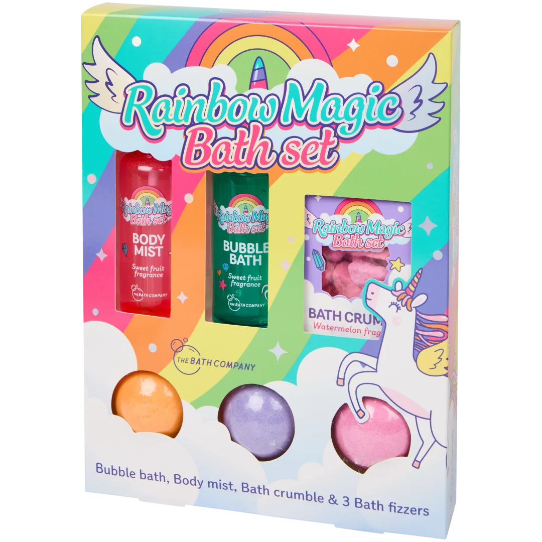 The Bath Company Rainbow Magic badset