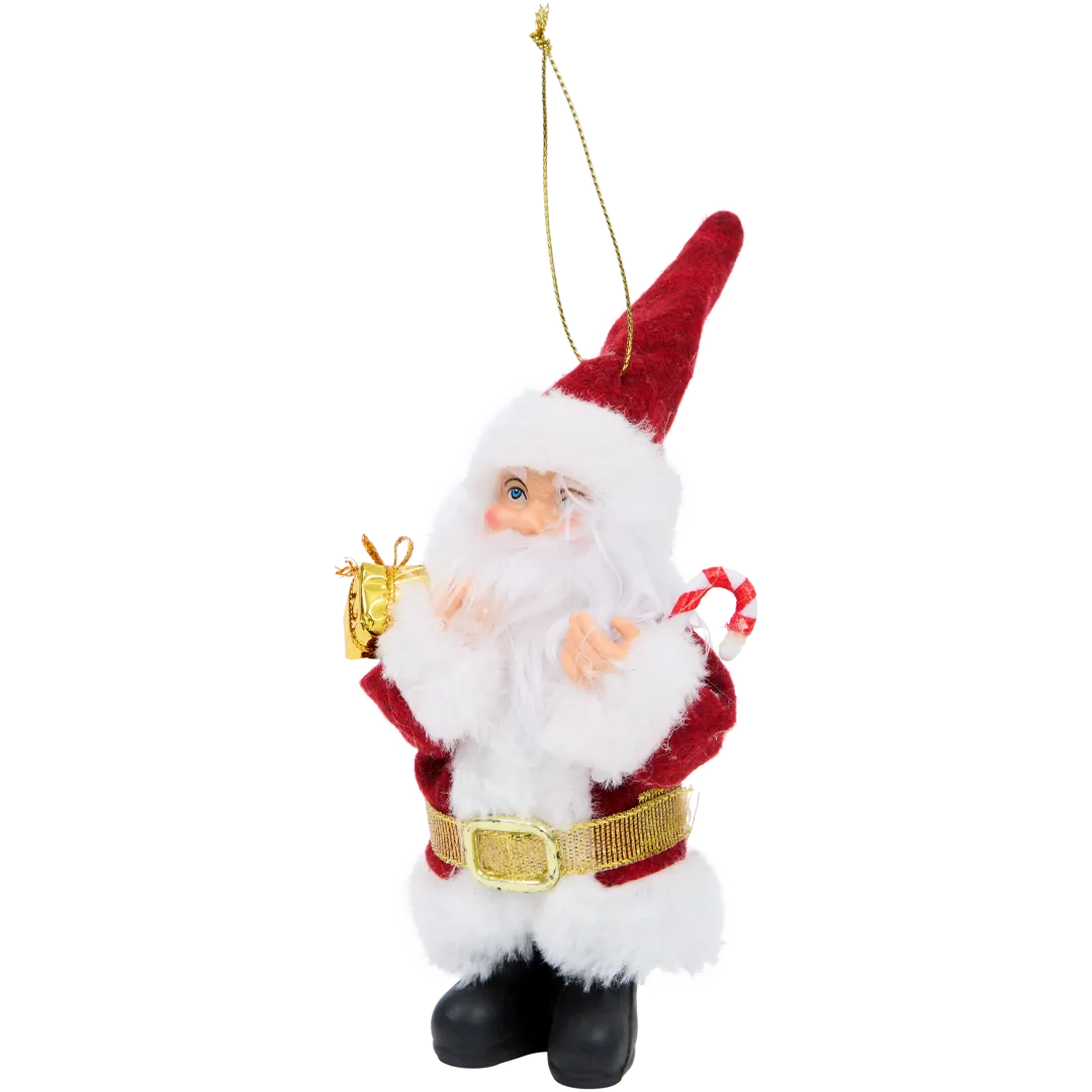 Decorațiune Moș Crăciun cu agățătoare