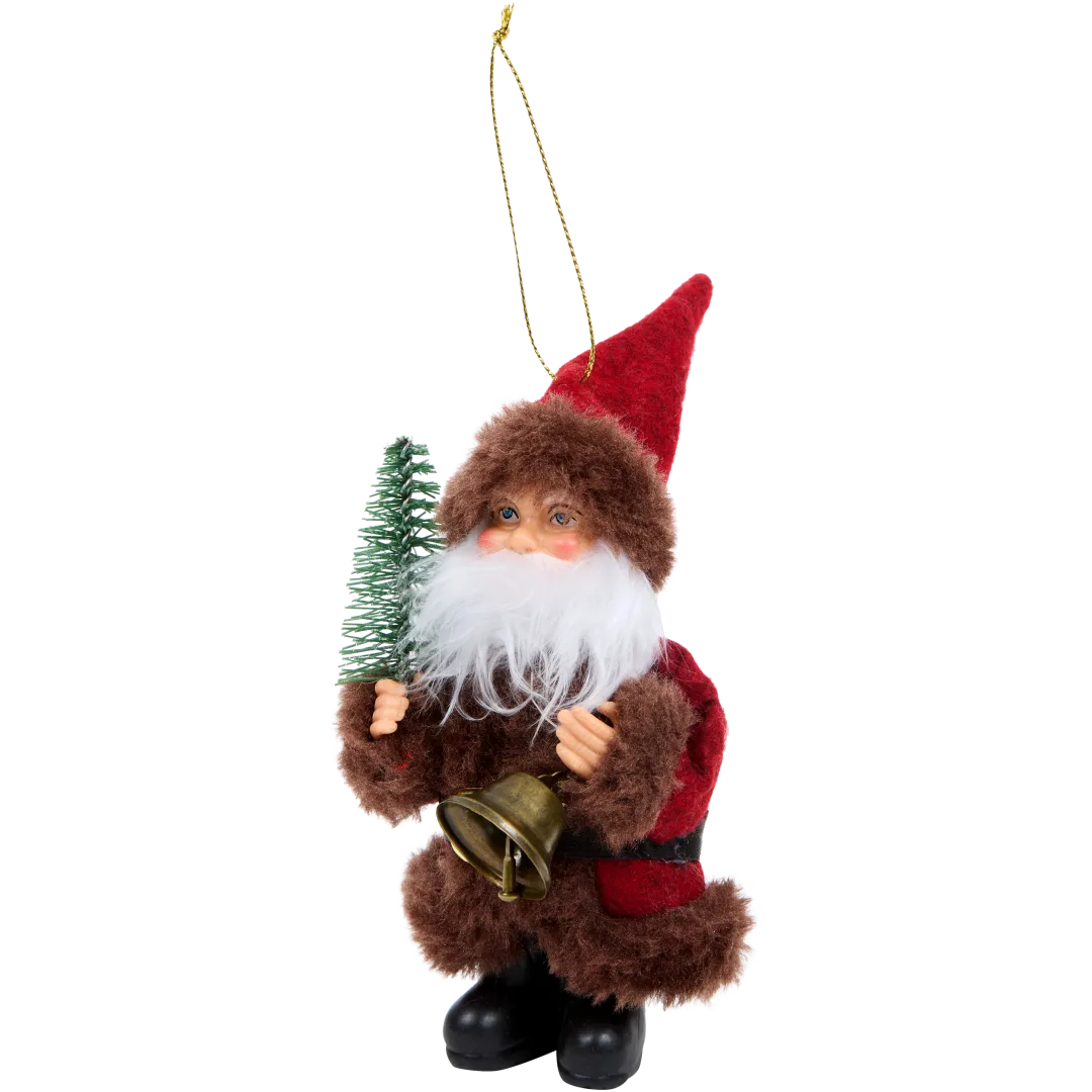 Decorațiune Moș Crăciun cu agățătoare
