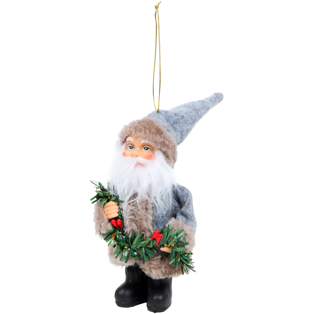 Decorațiune Moș Crăciun cu agățătoare