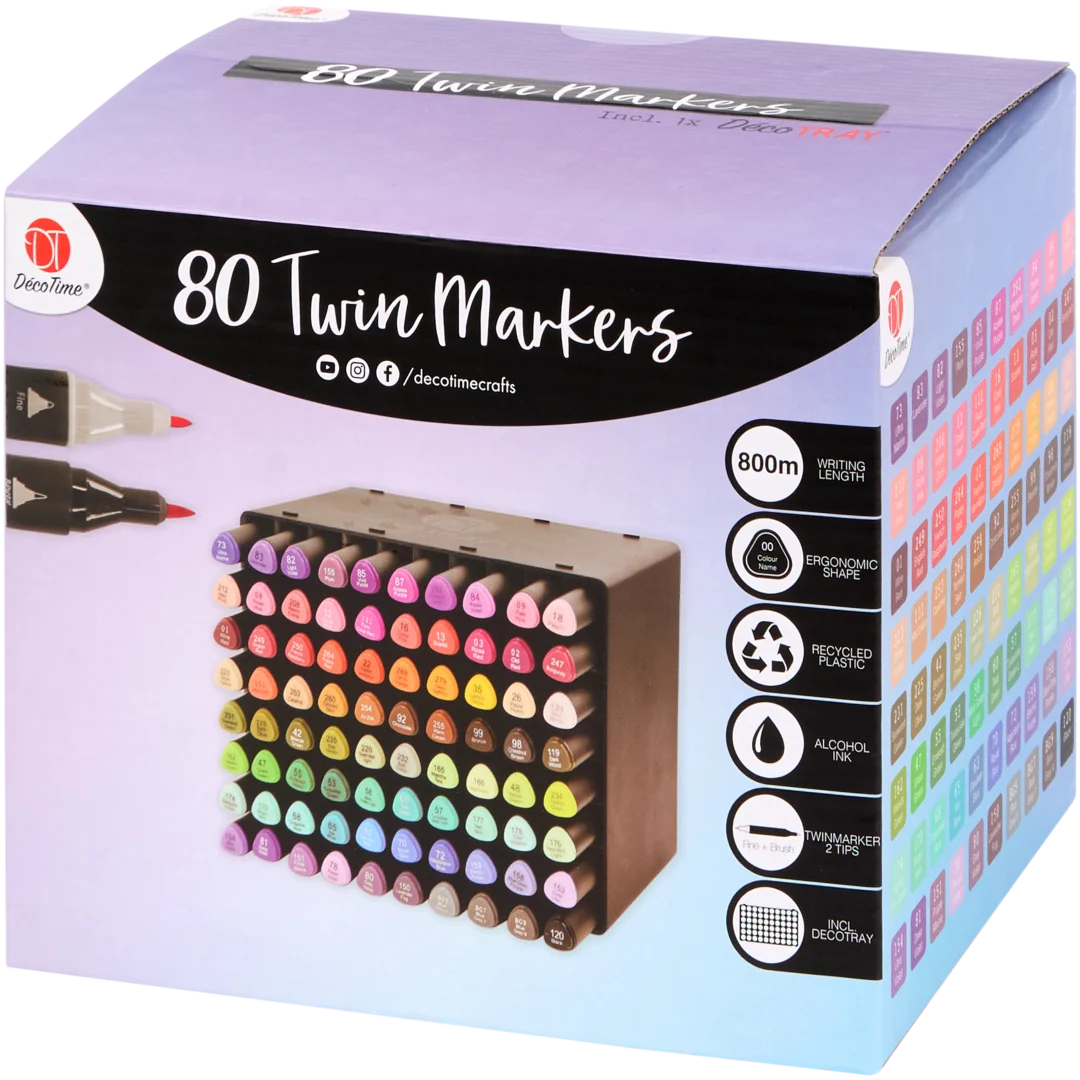 Marqueurs double pointe DécoTime 1