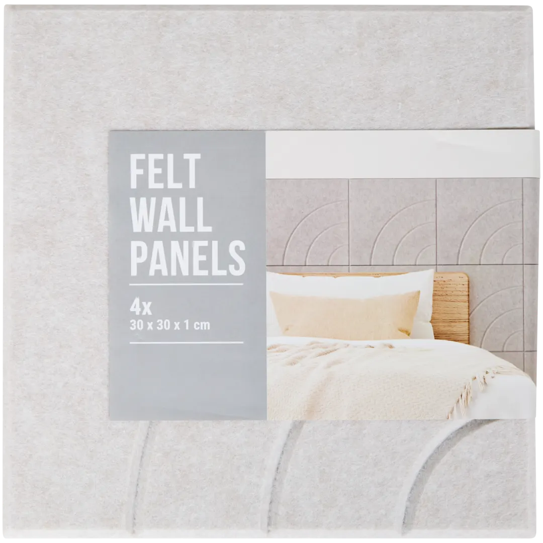 Wandpaneel van vilt