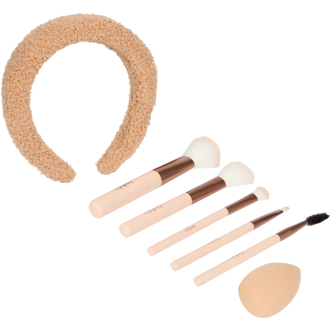 Belluto Accessories Make-up kwastenset met haarband & spons 1