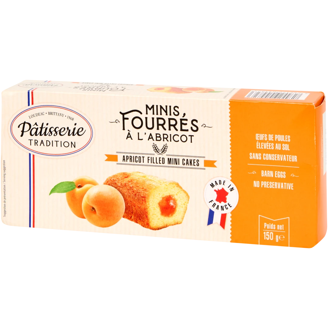 Mini-fourrés Patisseries Gourmandes Abricot 1