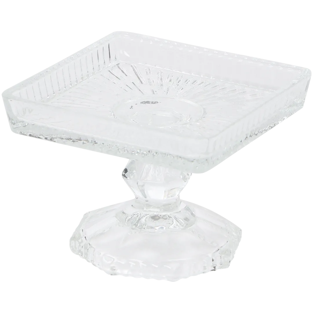 Bonbonnière en verre sur pied 1