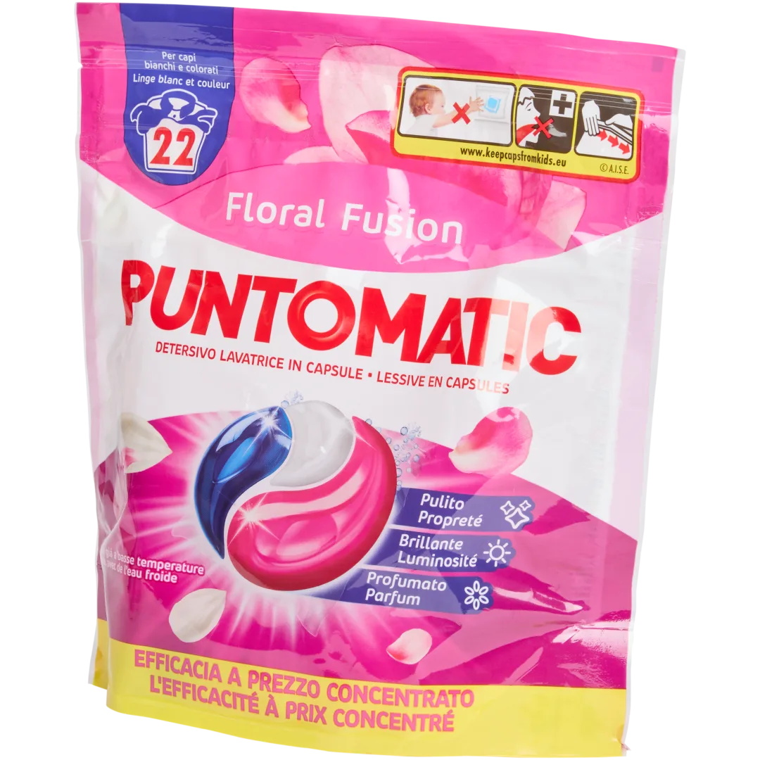 Detergente en cápsulas Puntomatic Floral Fusion 1