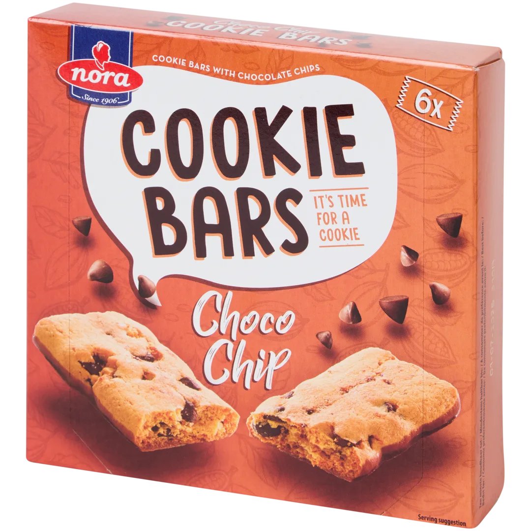 Nora Biscuits cookie bars Chocolate Chip