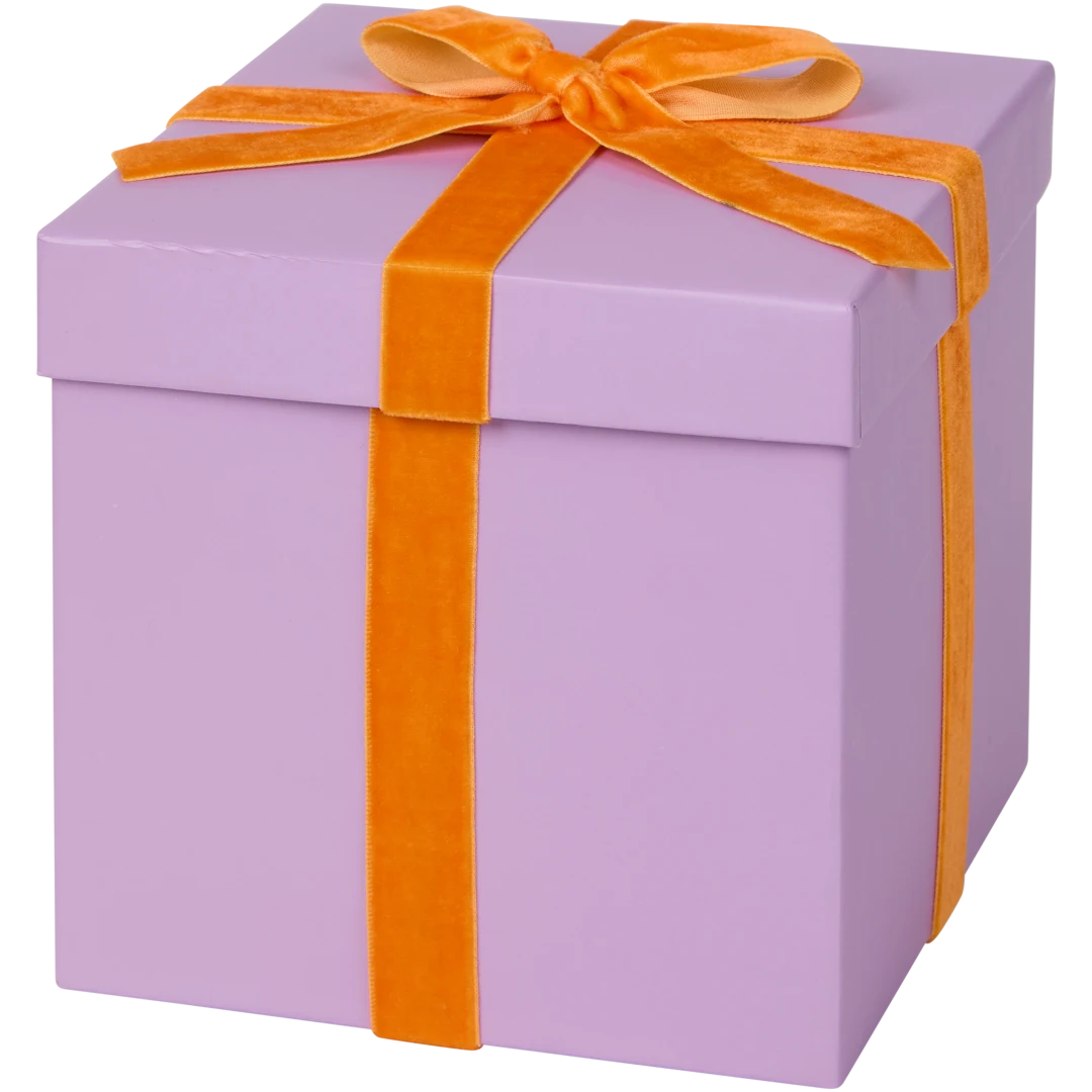 Scatola regalo con nastro