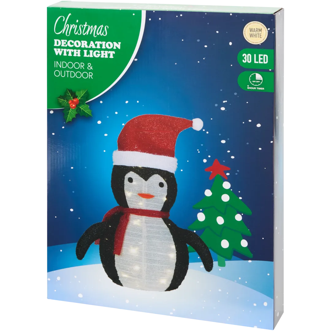 Figura de Natal com luz