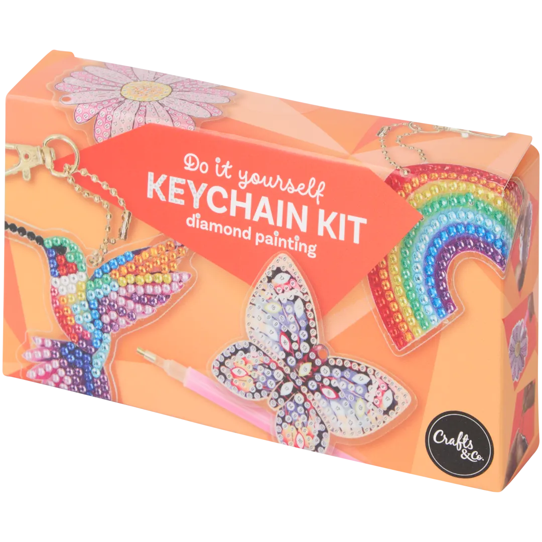 Crafts & Co komplet privjesaka za ključeve sa slikom od perlica
