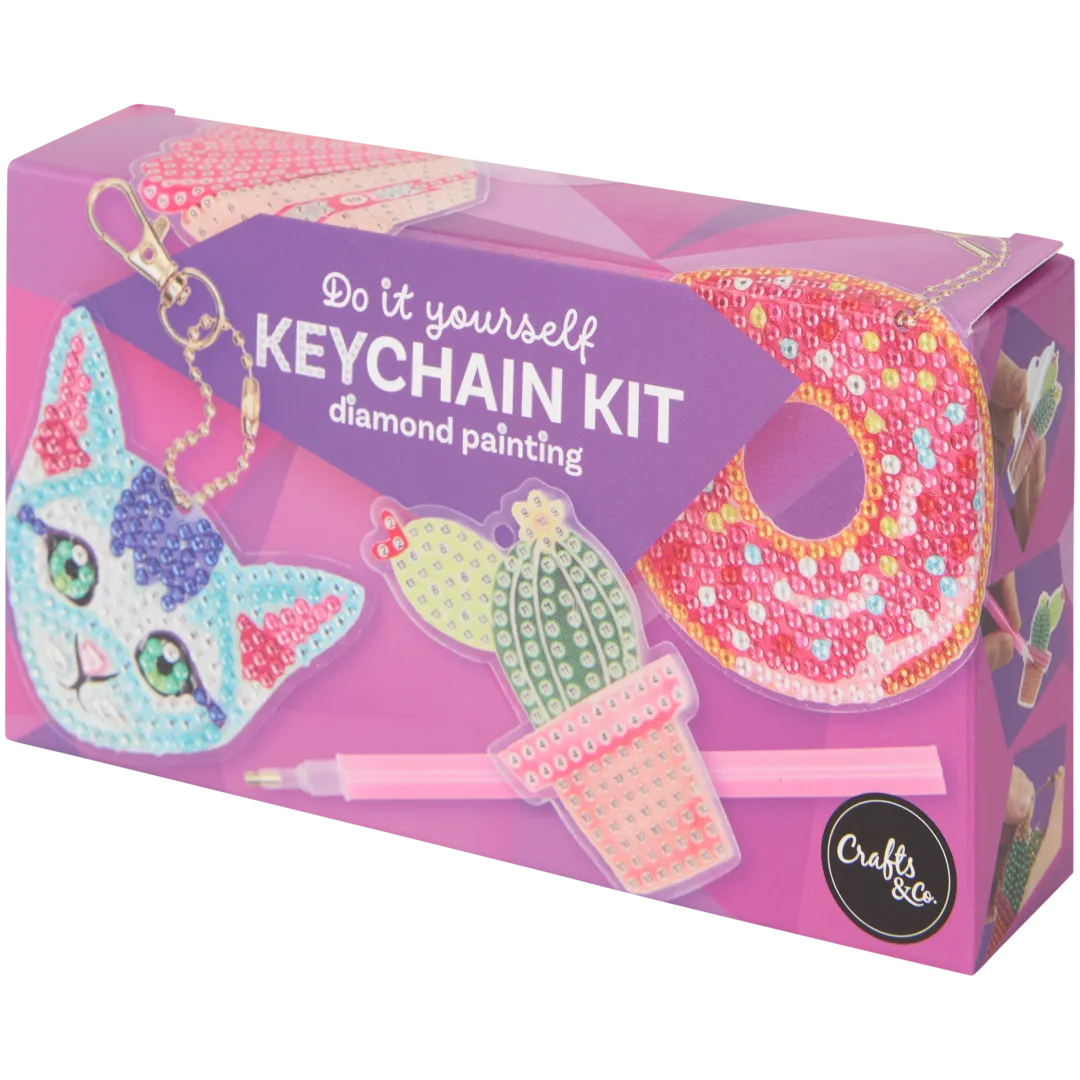 Crafts & Co komplet privjesaka za ključeve sa slikom od perlica