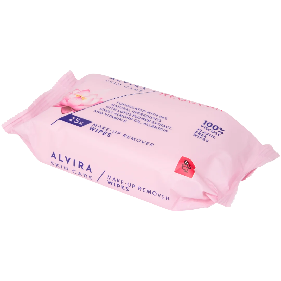 Alvira gezichtsreinigingsdoekjes Amandelolie & Vitamine E 1