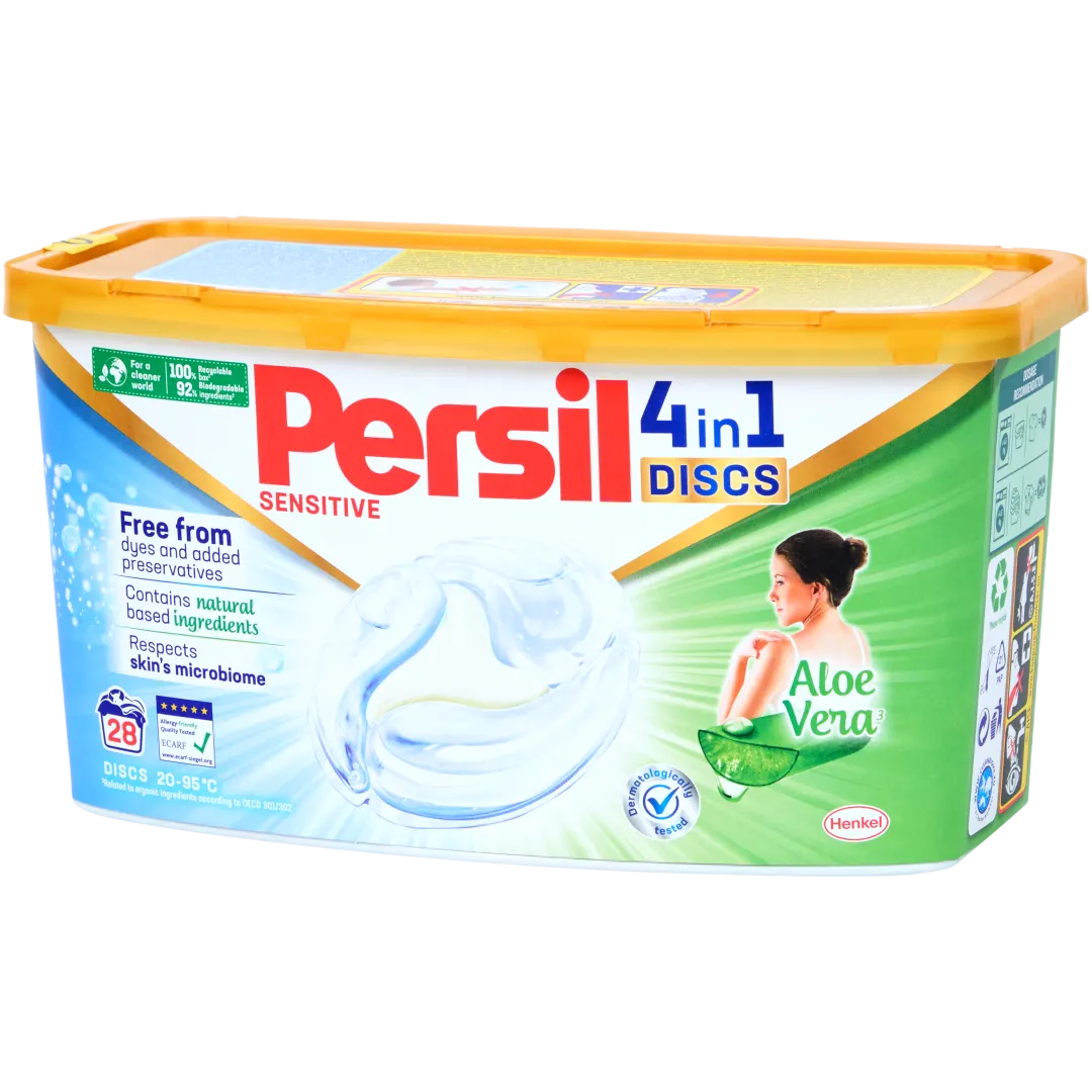 Kapsułki 4 w 1 Persil Sensitive Aloe Vera