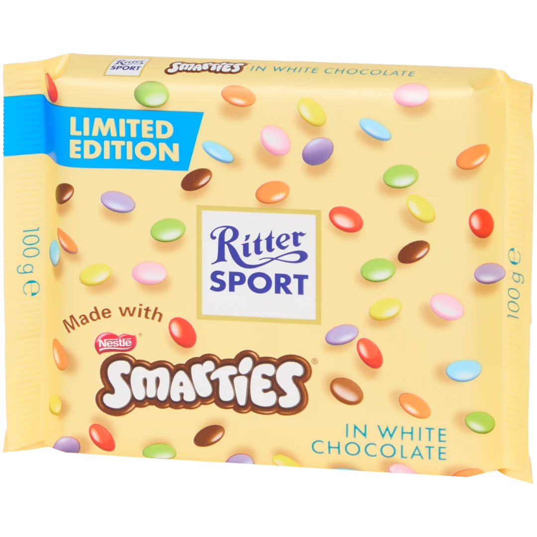 Ritter Sport witte chocolade Smarties 1