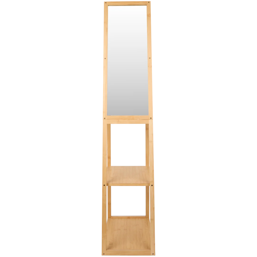 Étagère en bambou avec miroir