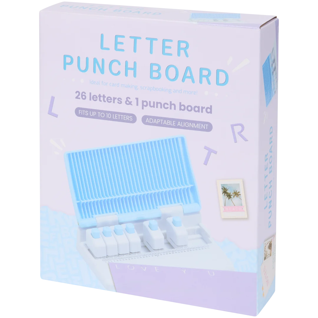 Tablica ze sztancą z literami 2