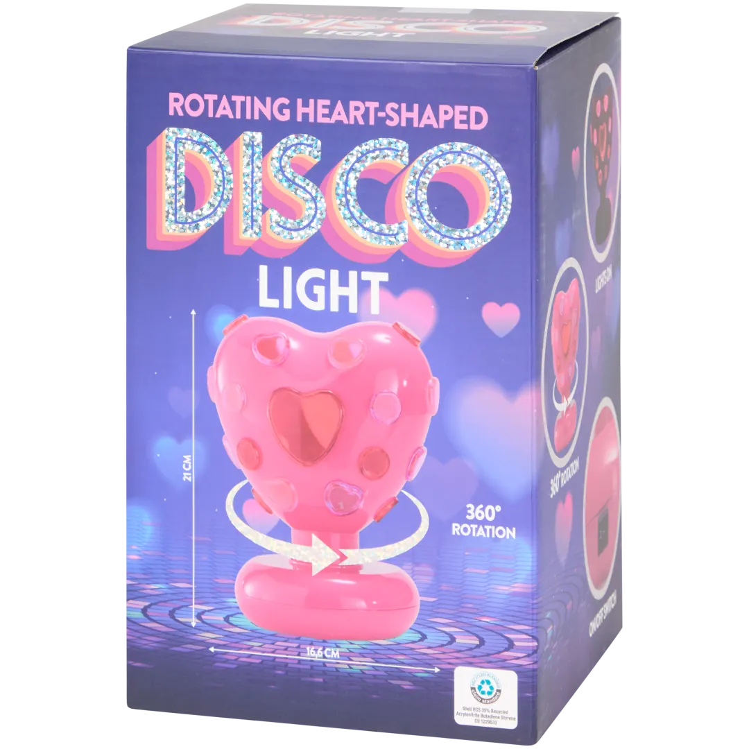 Lampada disco a forma di cuore 2