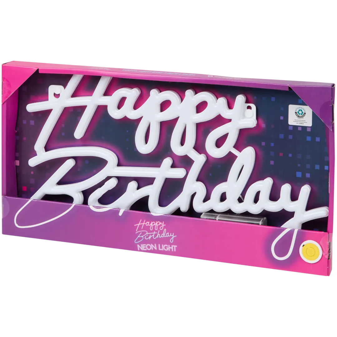 Neonlamp Happy Birthday 3