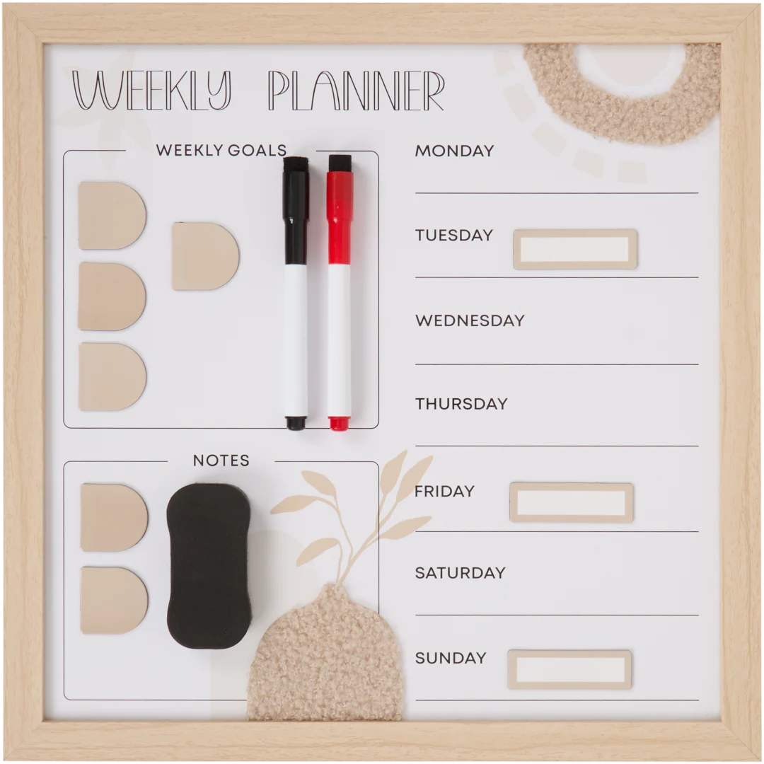 Magnetisch weekplannerbord