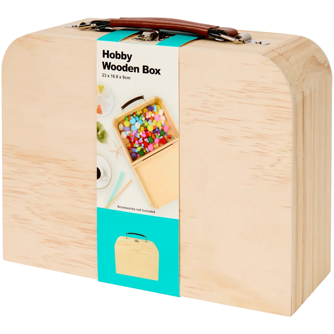 Boîte de loisirs créatifs en bois 1