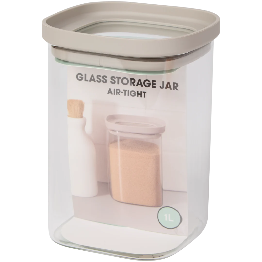 Recipient de depozitare din sticlă