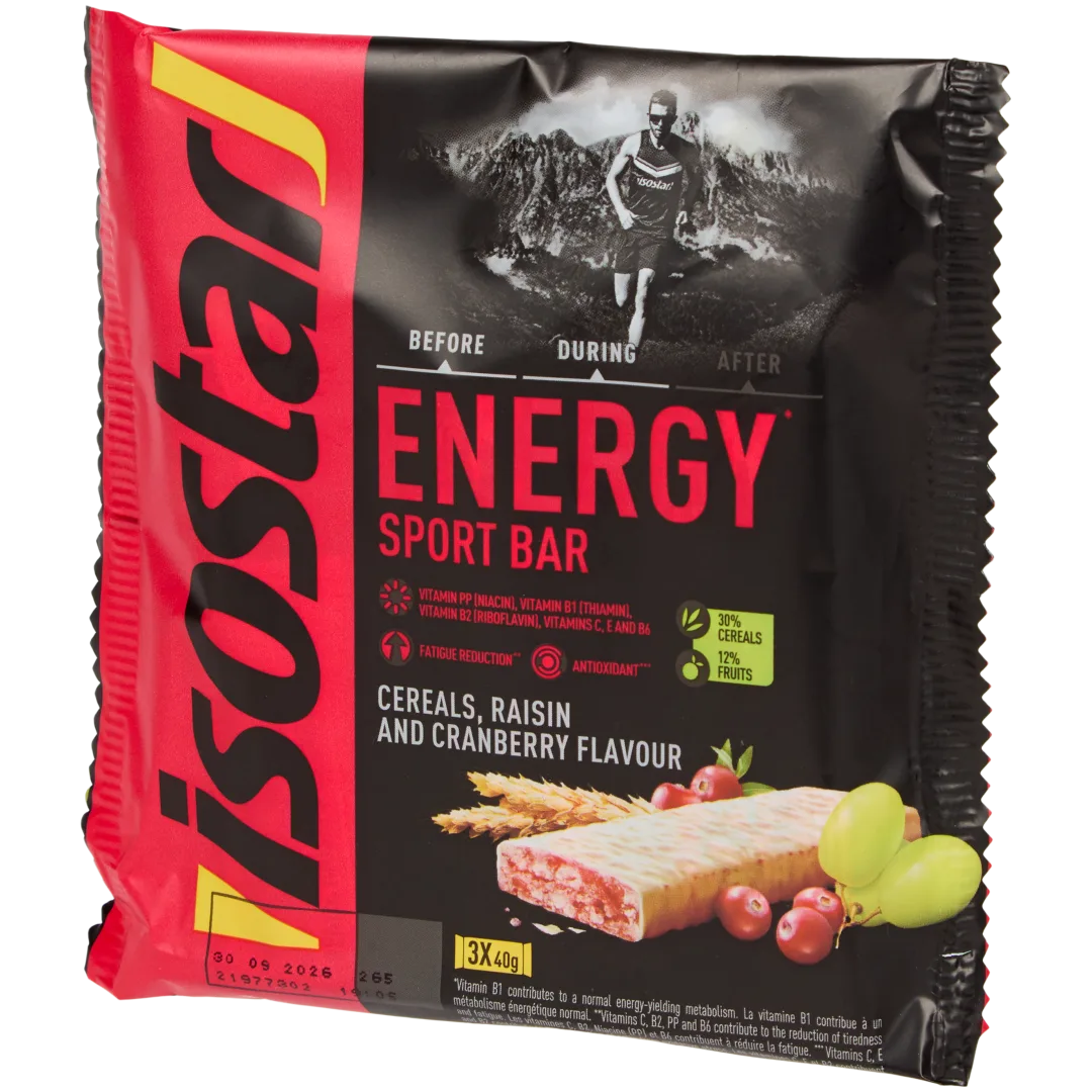 Barre énergétique Isostar Sport Cranberry 1