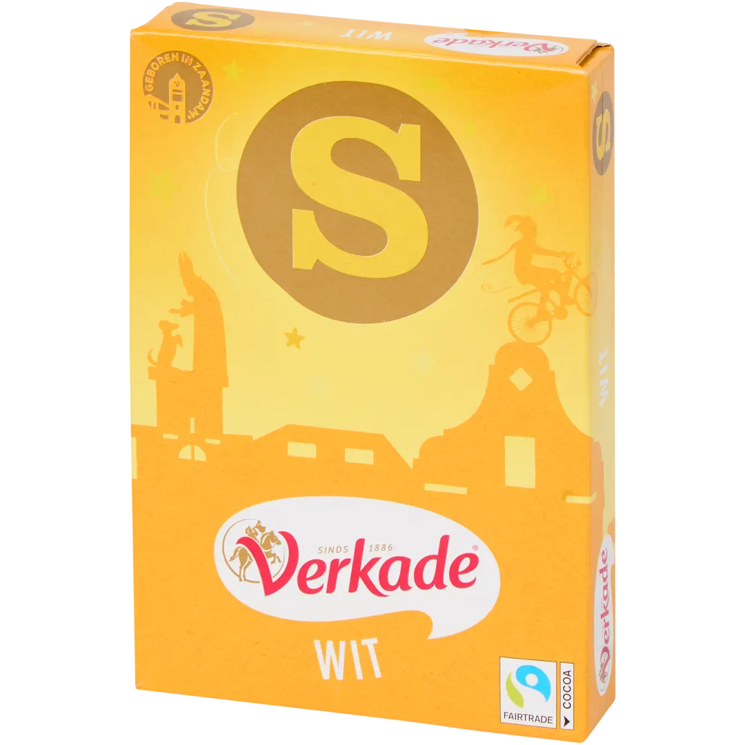 Verkade witte chocoladeletter